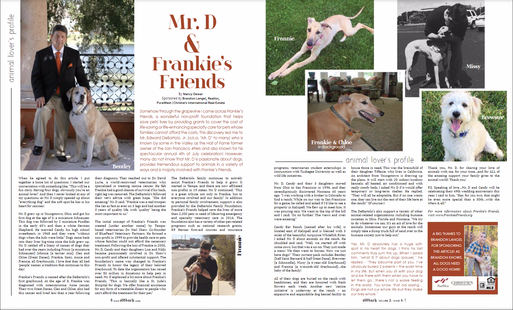 Read About Frankie and Mr. D of the DeBartolo Family